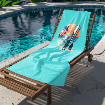 Sup Board Temalı Plaj Havlusu