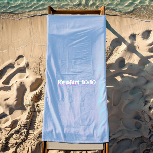 Keyfim 10/10  Yazılı Plaj Havlusu